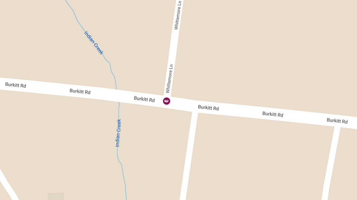 Accident at Burkitt Rd & Whittemore Ln Causes Injuries