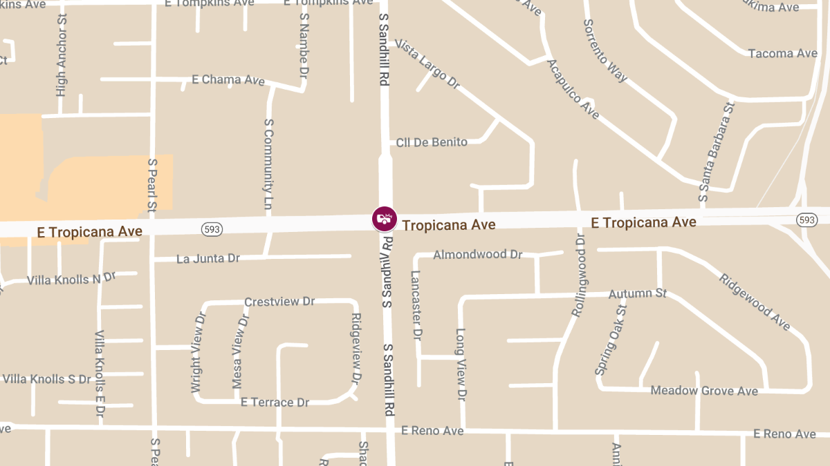 Accident at E Tropicana Ave & S Sandhill Rd Results in Injuries