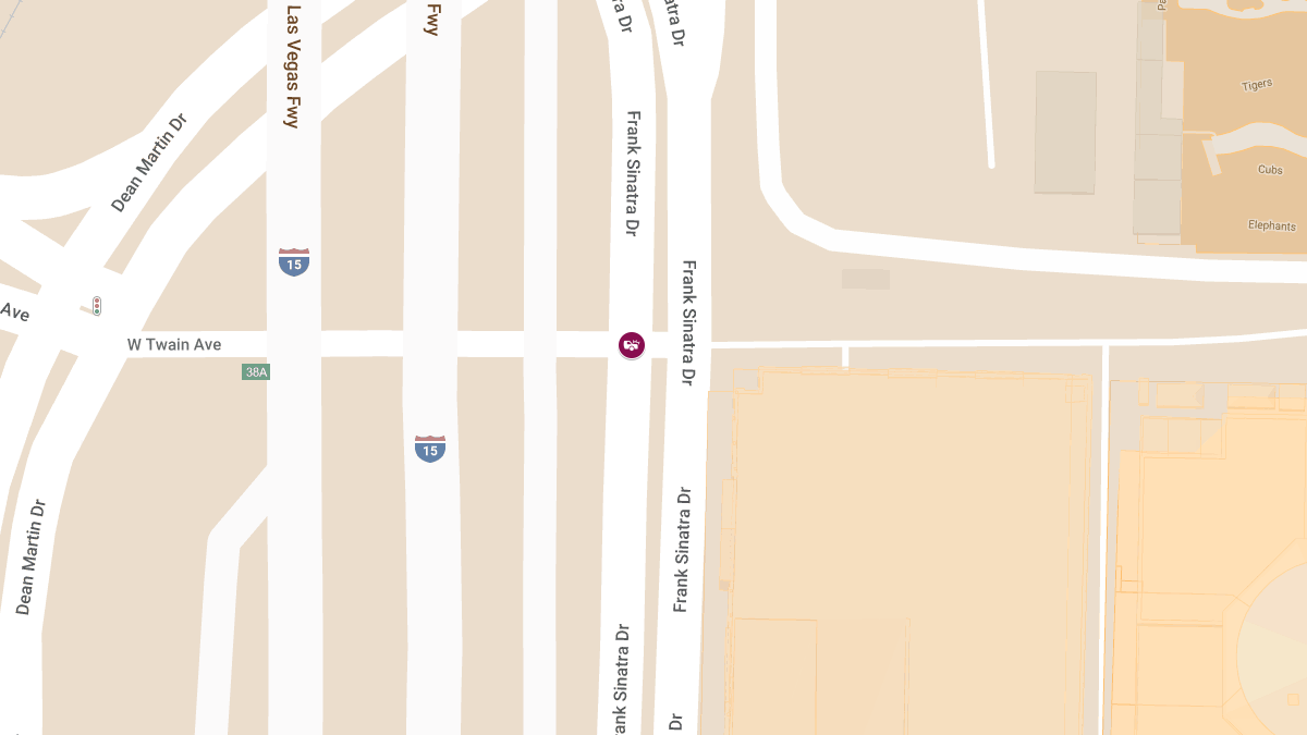 Accident at Frank Sinatra Dr and W Twain Ave Results in Injuries