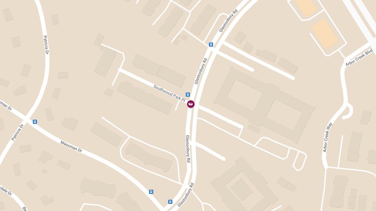 Accident at Glastonbury Rd & Southwood Park Pl Causes Injury