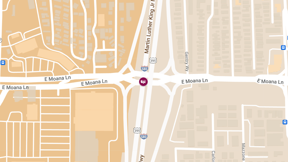 Accident at IR580 N & Moana Ln Results in Injuries