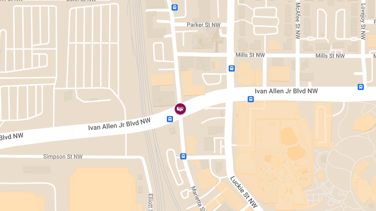 Accident at Ivan Allen Jr Blvd NW & Marietta St NW Results in Injuries