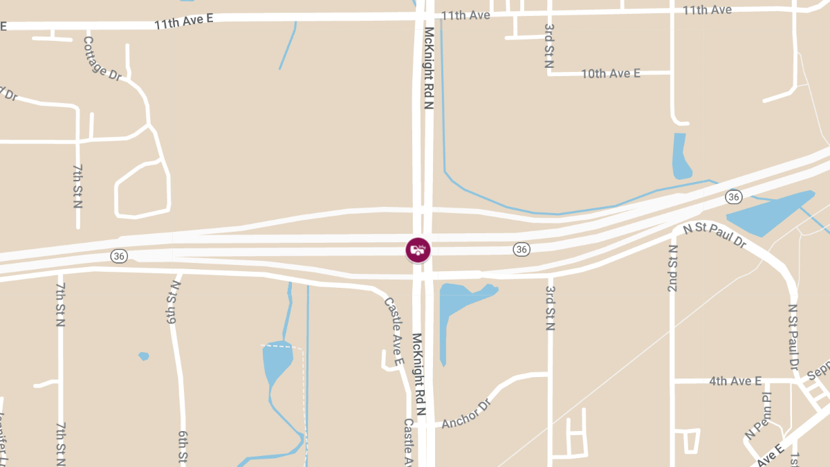Accident at McKnight Rd N & MN-36 E Causes Injuries