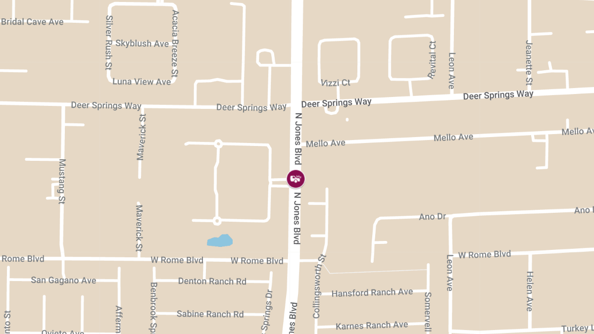 Accident at N Jones Blvd & Mello Ave Leads to Injuries