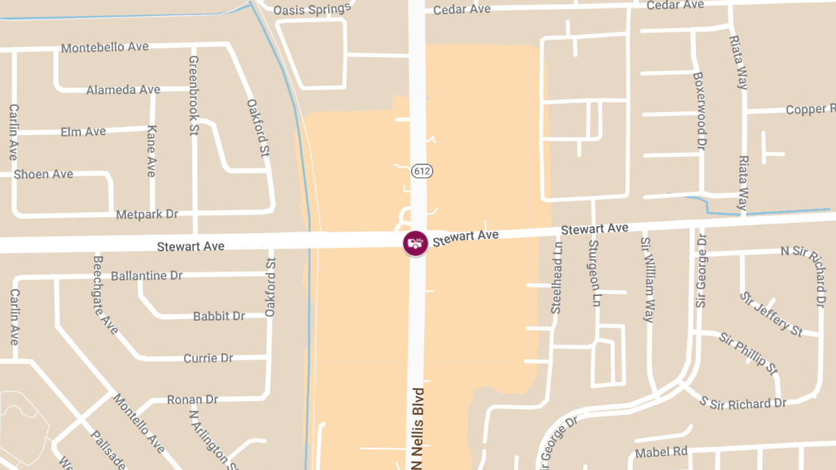 Accident at N Nellis Blvd & Stewart Ave Causes Injuries