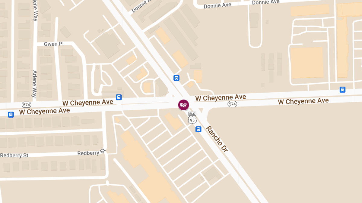 Accident at N Rancho Dr & W Cheyenne Ave causes Injuries