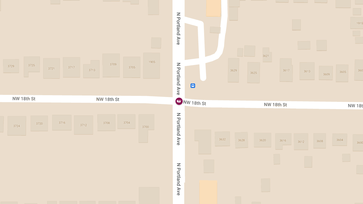 Accident at NW 18th St & N Portland Ave