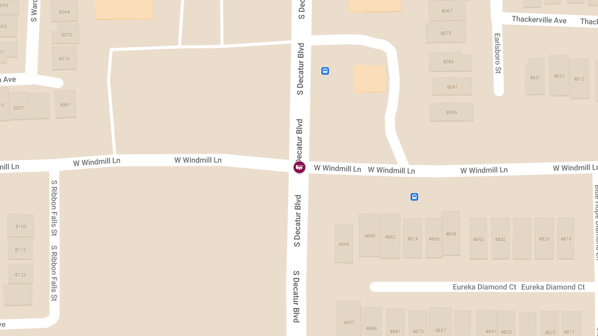 Accident at S Decatur Blvd & W Windmill Ln Causes Injuries
