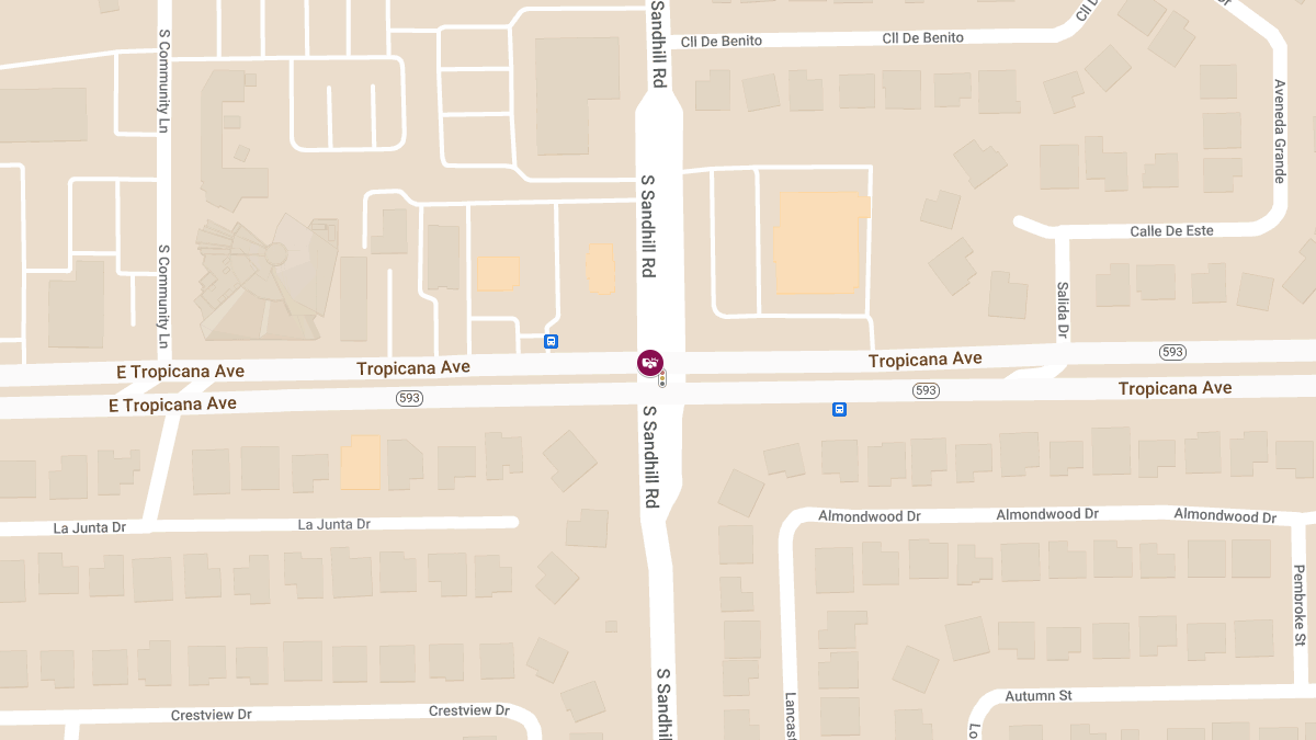 Accident at S Sandhill Rd & E Tropicana Ave Causes Injuries