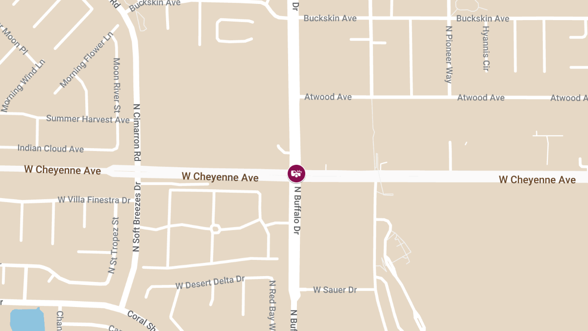 Accident at W Cheyenne Ave & N Buffalo Dr Causes Injuries