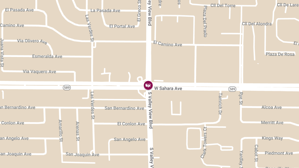 Accident at W Sahara Ave & S Valley View Blvd Causes Injuries
