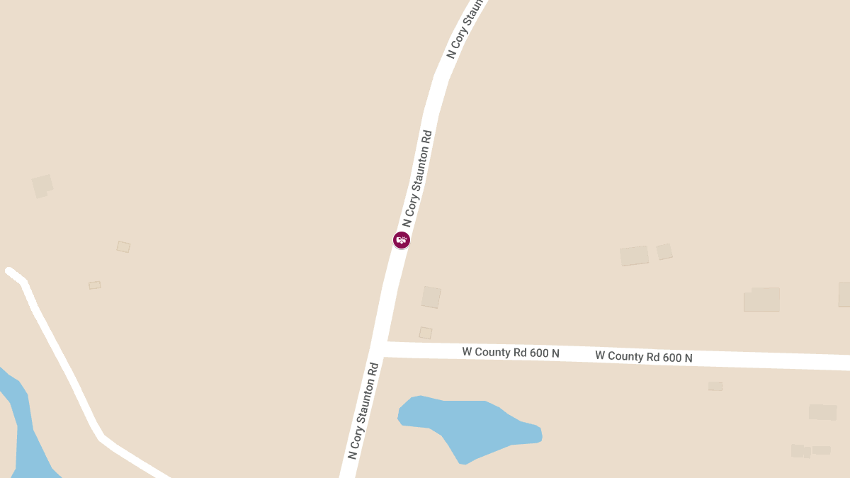 Accident on Cory/Staunton Rd South of 600 N Causes Injuries
