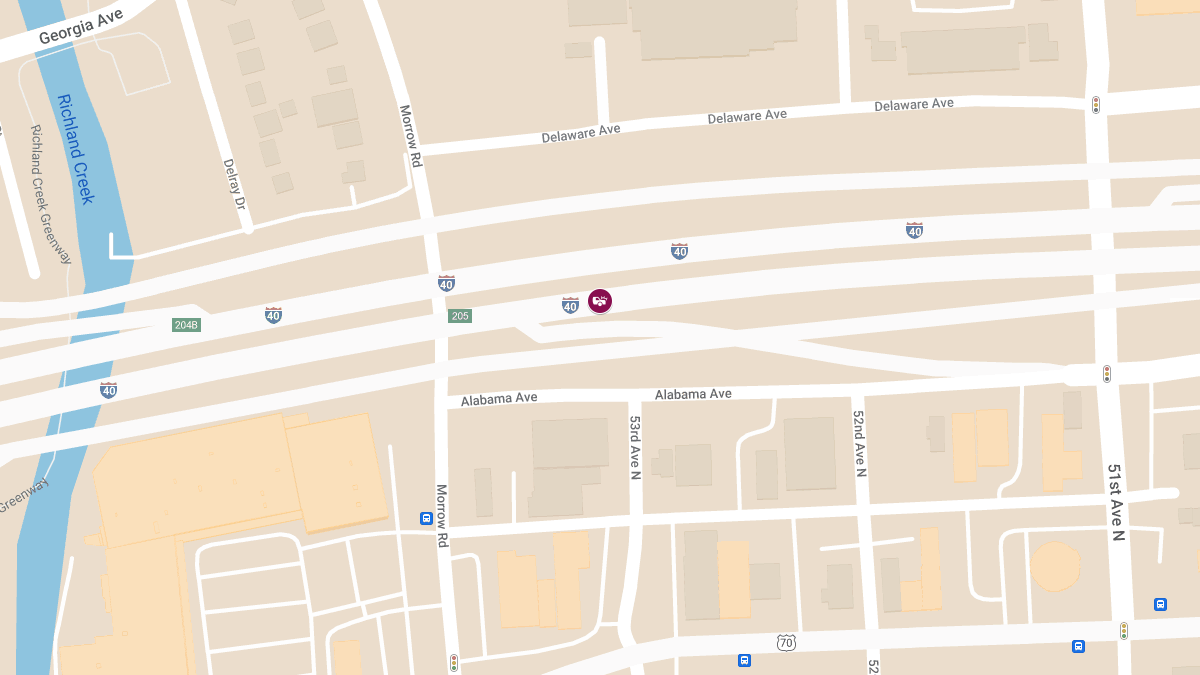 Accident on I-40 E Between Briley Pkwy and 46th Ave N Results in Injuries