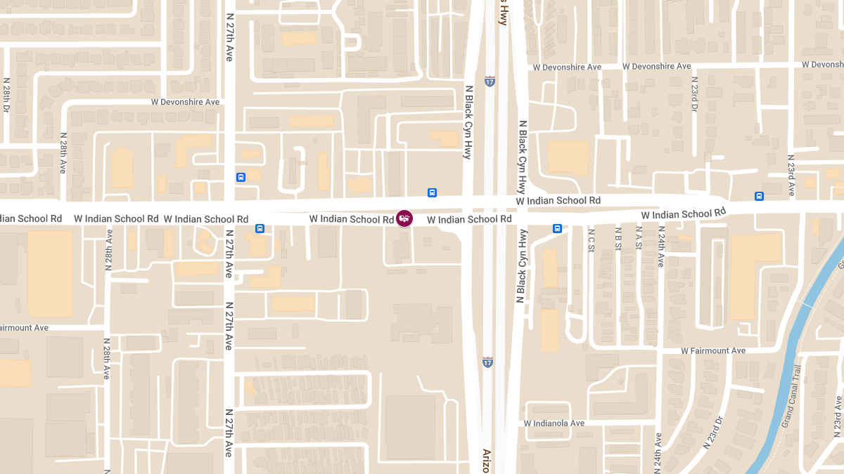 Accident on Indian School Rd East of I-17 Causes Injury
