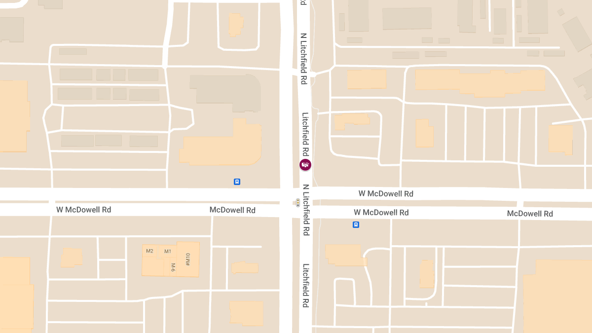 Accident on Litchfield Rd North of McDowell Rd