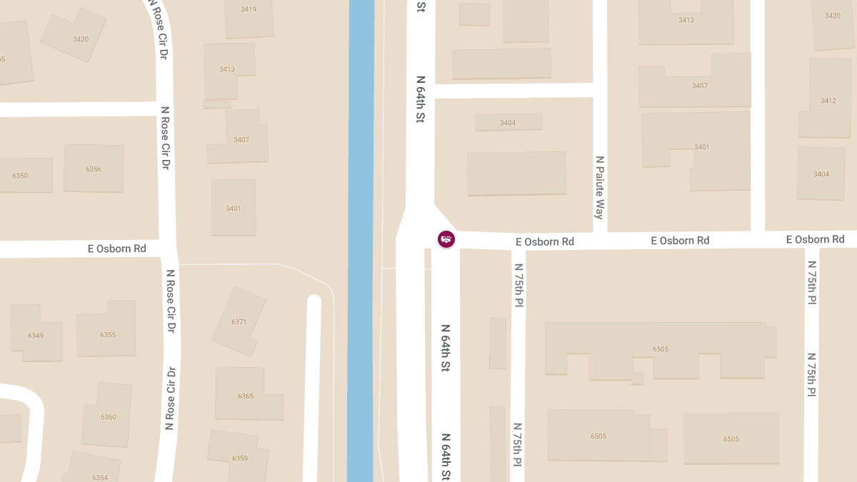 Accident on N 64th St at Osborn Rd