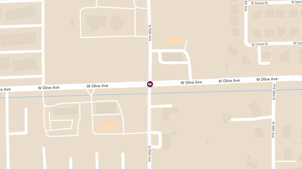 Accident on Olive Ave at 95th Ave