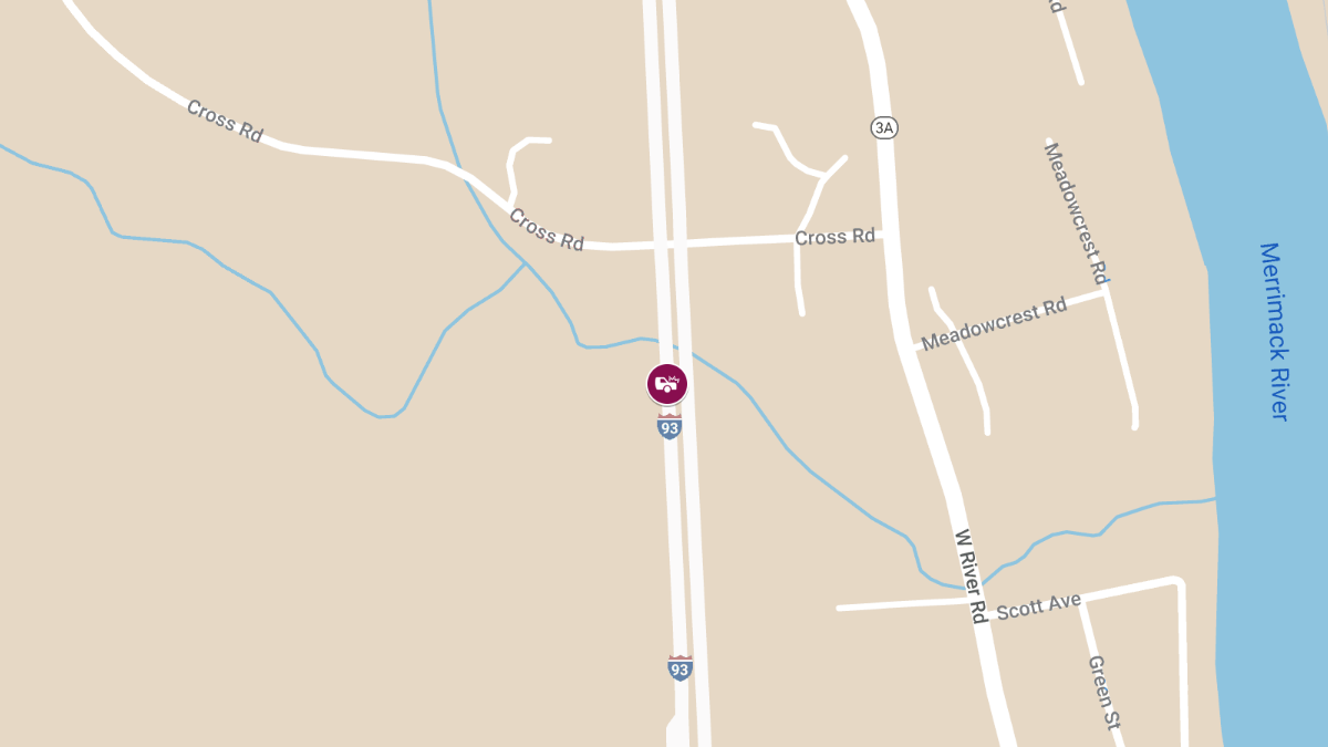 Accident on Rte 93 NB Near Toll Plaza 