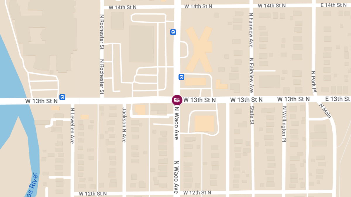 Accident with Injuries at 13th St & Waco Ave