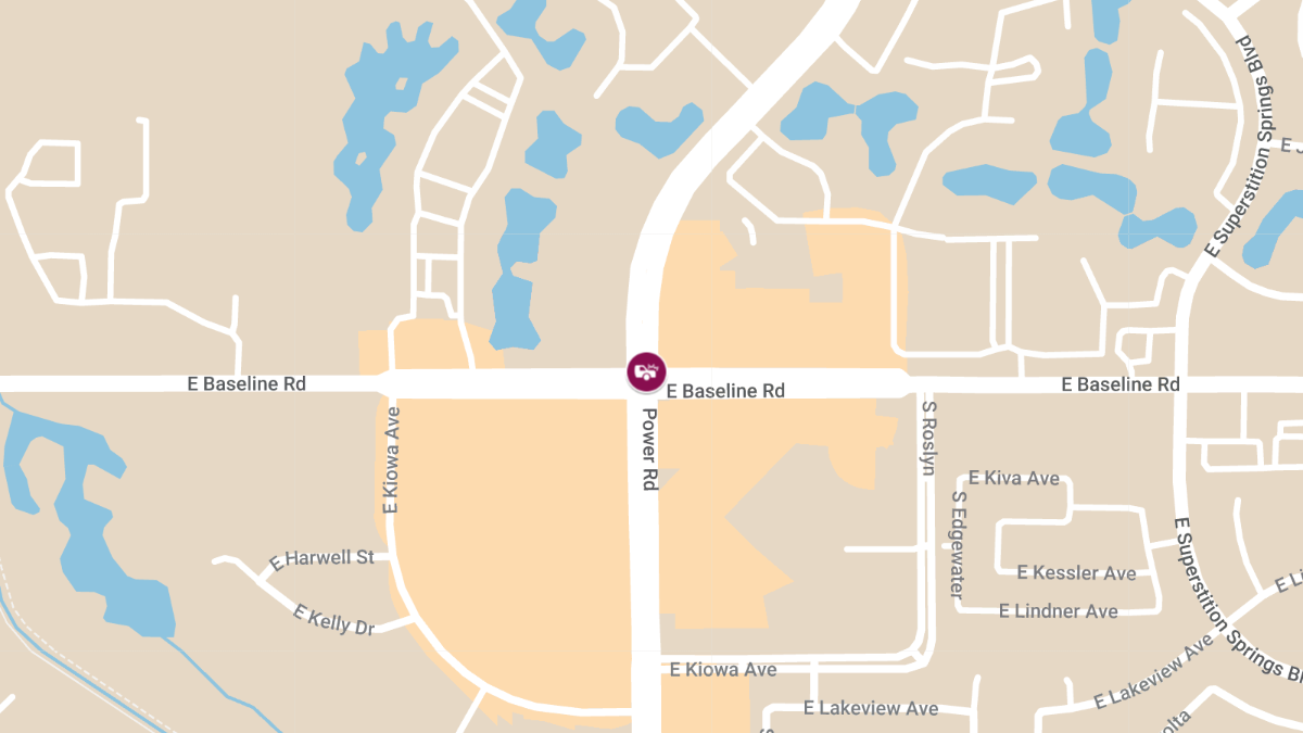 Accident with Injuries at 1849 S Power Rd