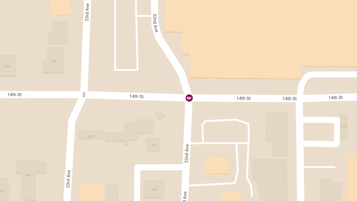 Accident with Injuries at 22nd Ave and 14th St
