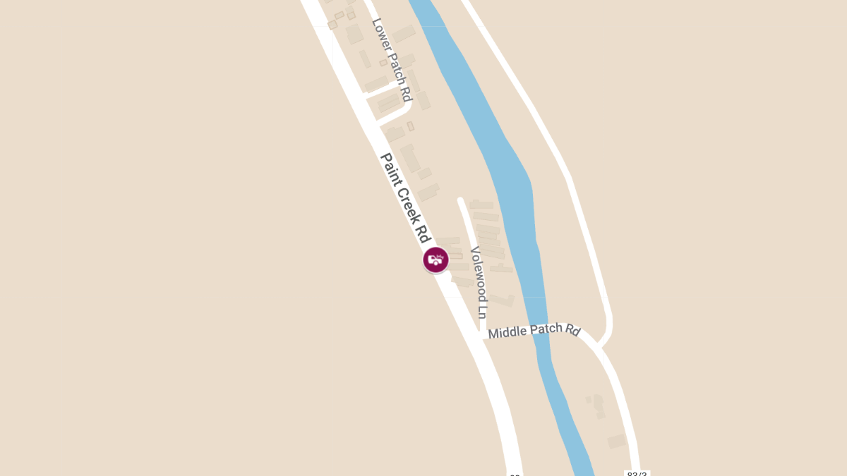 Accident with Injuries at 2341 Paint Creek Rd