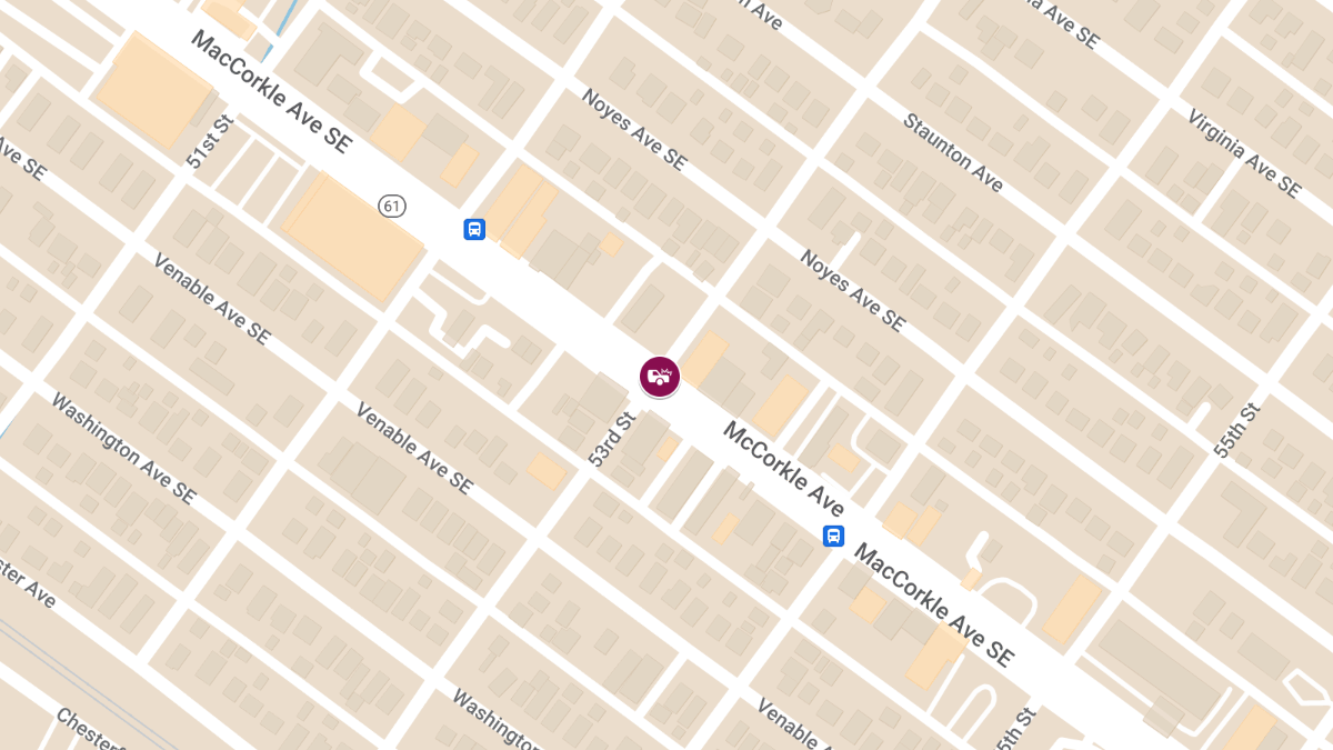 Accident with Injuries at 53rd St SE & MacCorkle Ave SE