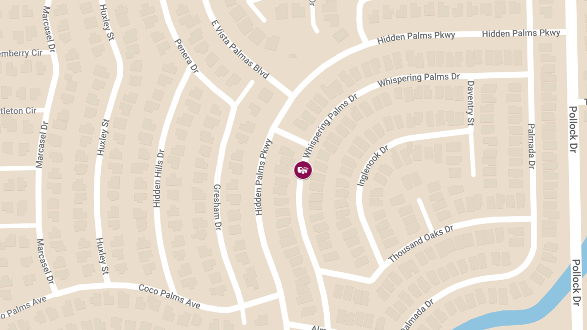 Accident with Injuries at 620 Whispering Palms Dr