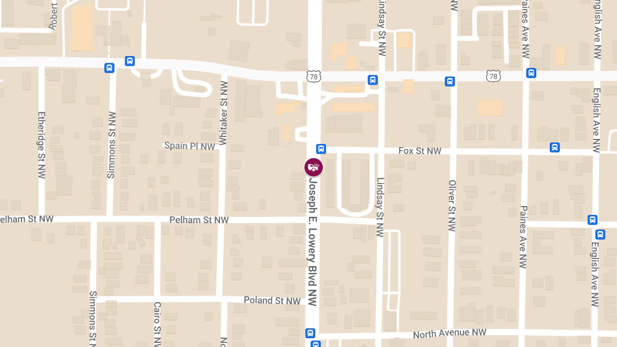 Accident with Injuries at 921 Donald Lee Hollowell Pkwy NW