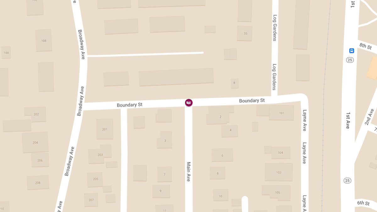 Accident with Injuries at Boundary St & Main Ave