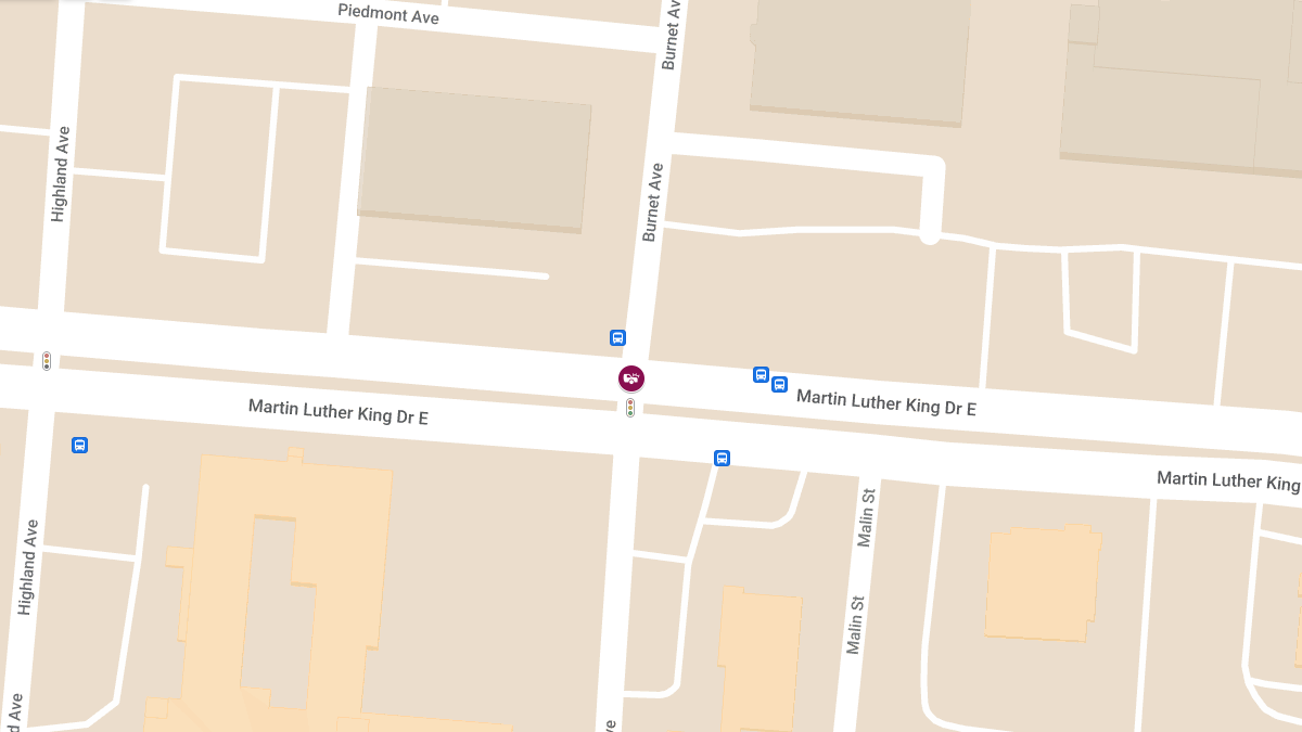 Accident with Injuries at Burnet Ave & Martin Luther King Dr E