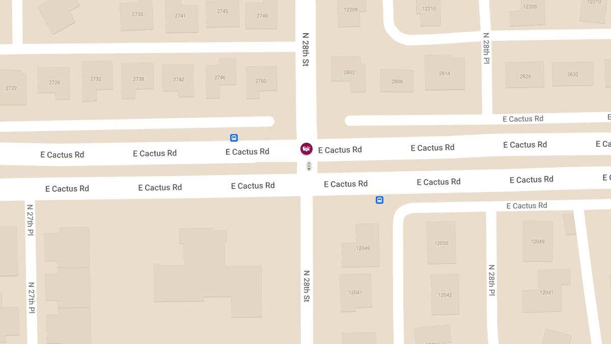 Accident with Injuries at Cactus Rd & 28th St