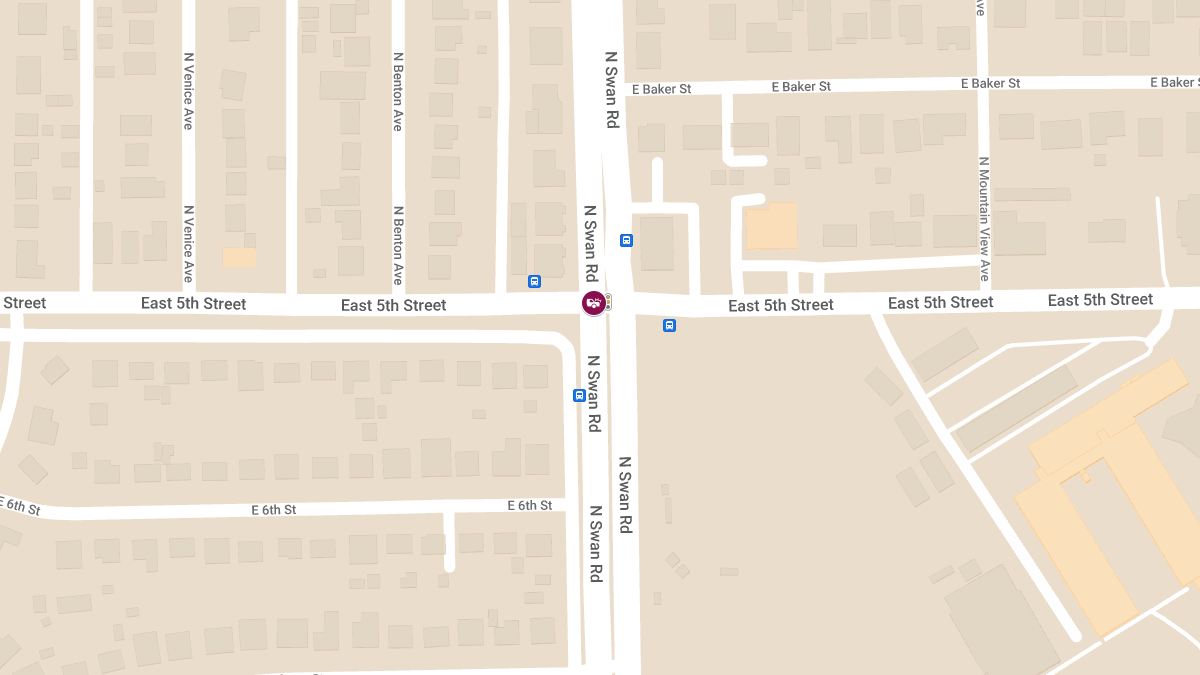 Accident with Injuries at E 5th St & N Swan Rd