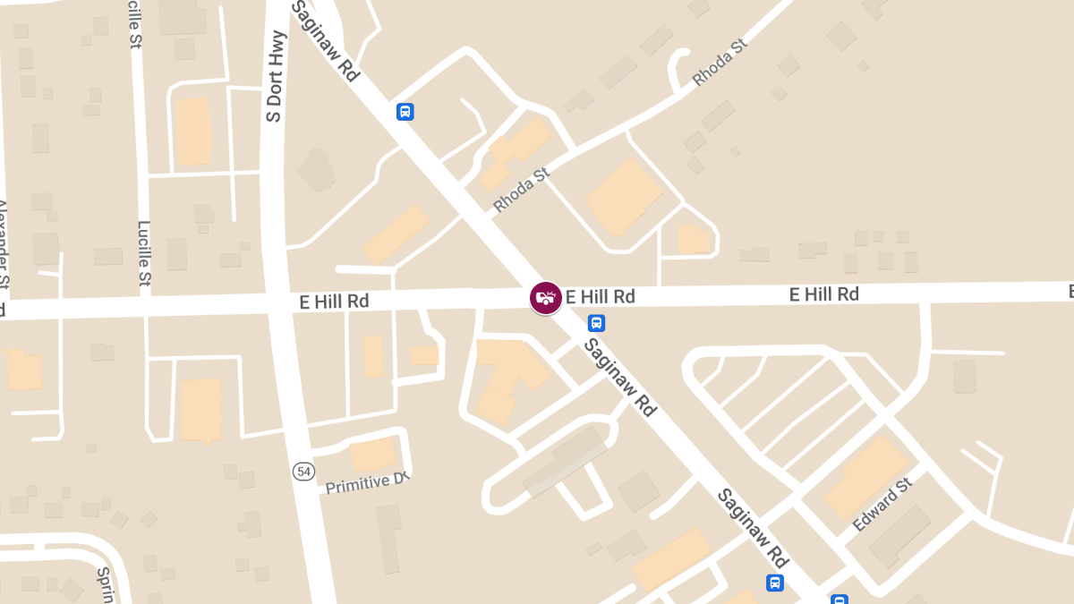 Accident with Injuries at E Hill Rd & S Saginaw Rd