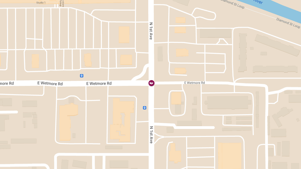 Accident with Injuries at E Wetmore Rd and N 1st Ave