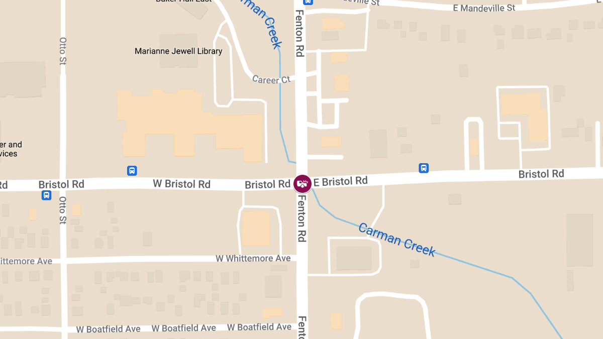 Accident with Injuries at Fenton Rd & W Bristol Rd