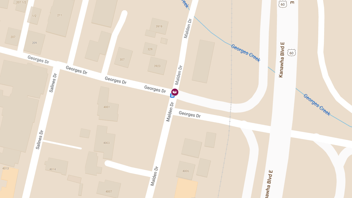 Accident with Injuries at Georges Creek Dr & Malden Dr