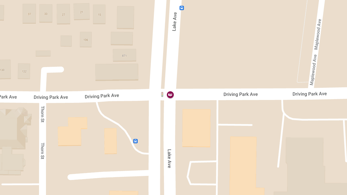 Accident with Injuries at Lake Ave and Driving Park Ave