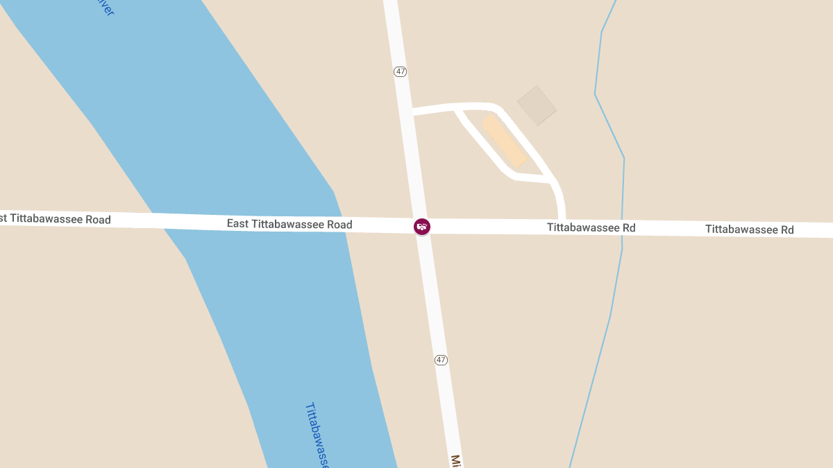 Accident with Injuries at Midland Rd and Tittabawassee Rd