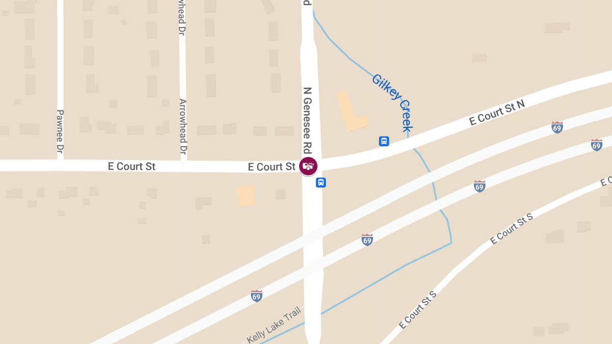 Accident with Injuries at N Genesee Rd & E Court St