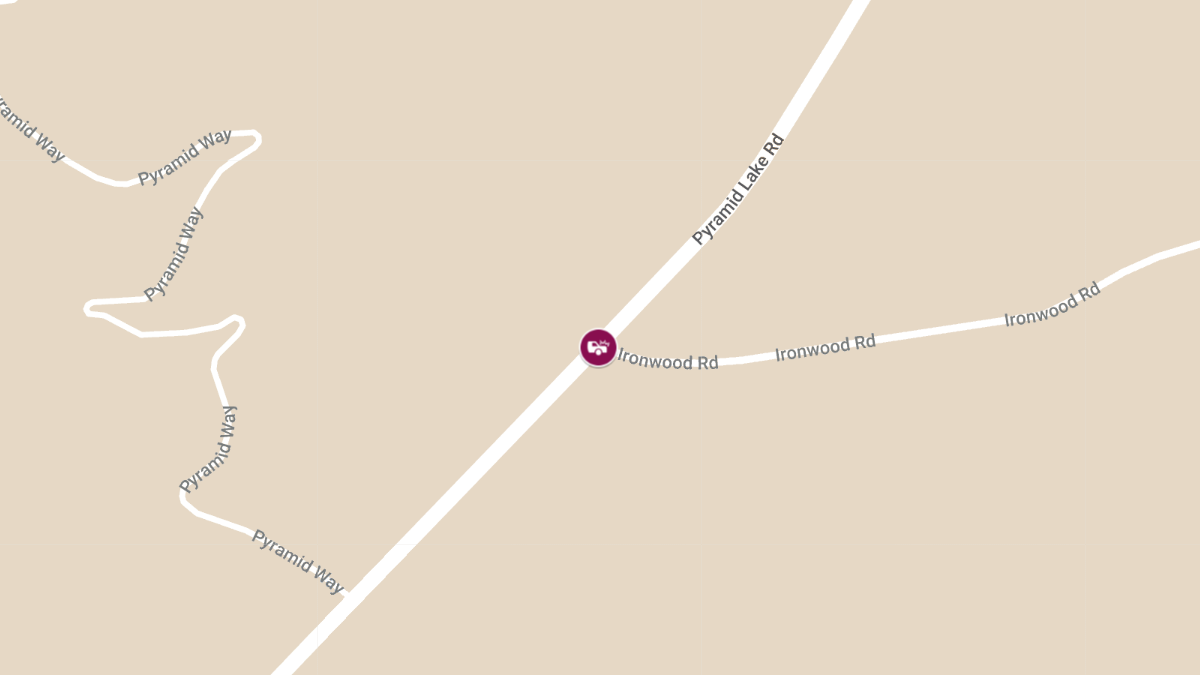 Accident with Injuries at Pyramid Way & Ironwood Rd