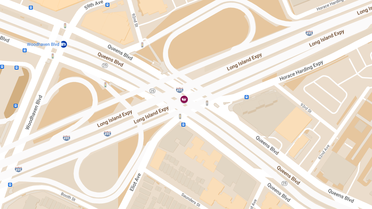 Accident with Injuries at Queens Blvd & Long Island Expy W