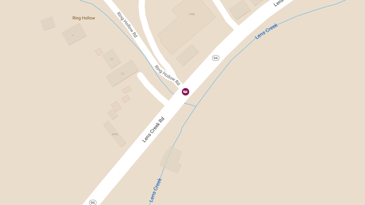 Accident With Injuries on Lens Creek Rd