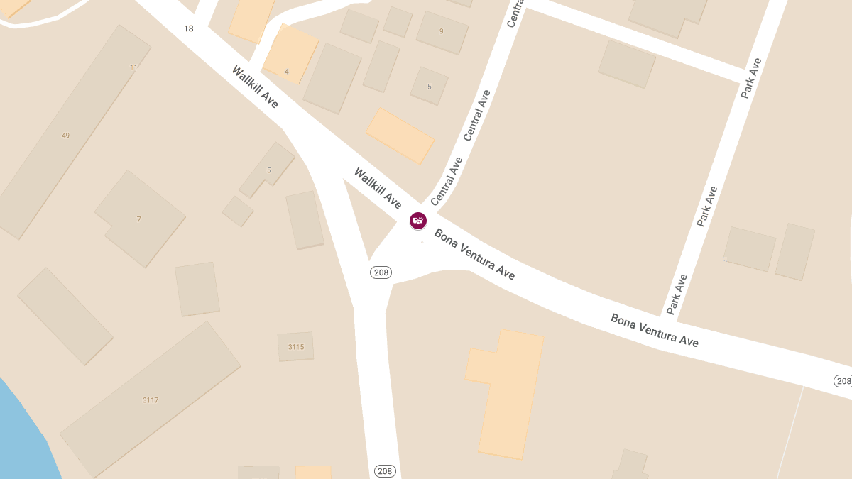 Accident with Injuries at Route 208 and Wallkill Ave