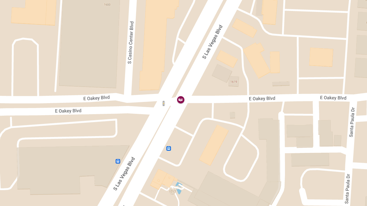 Accident  with Injuries at S Las Vegas Blvd & E Oakey Blvd