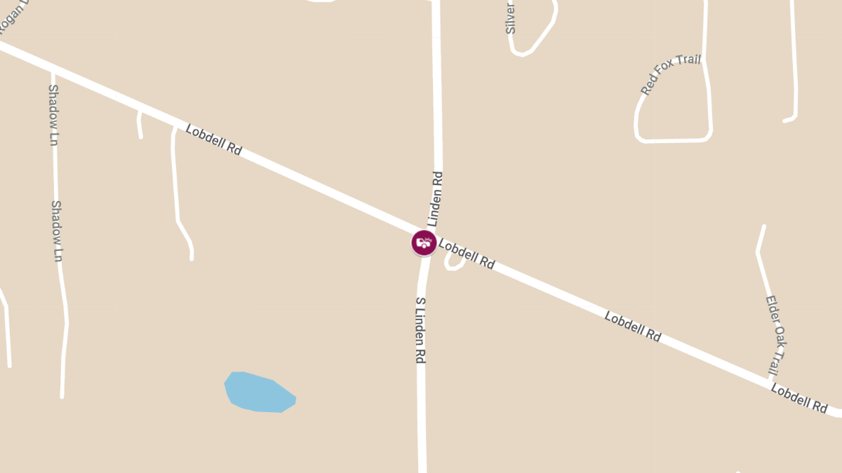 Accident with Injuries at S Linden Rd & Lobdell Rd