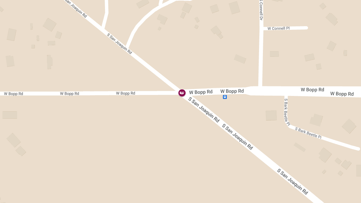 Accident with Injuries at S San Joaquin Rd and W Bopp Rd