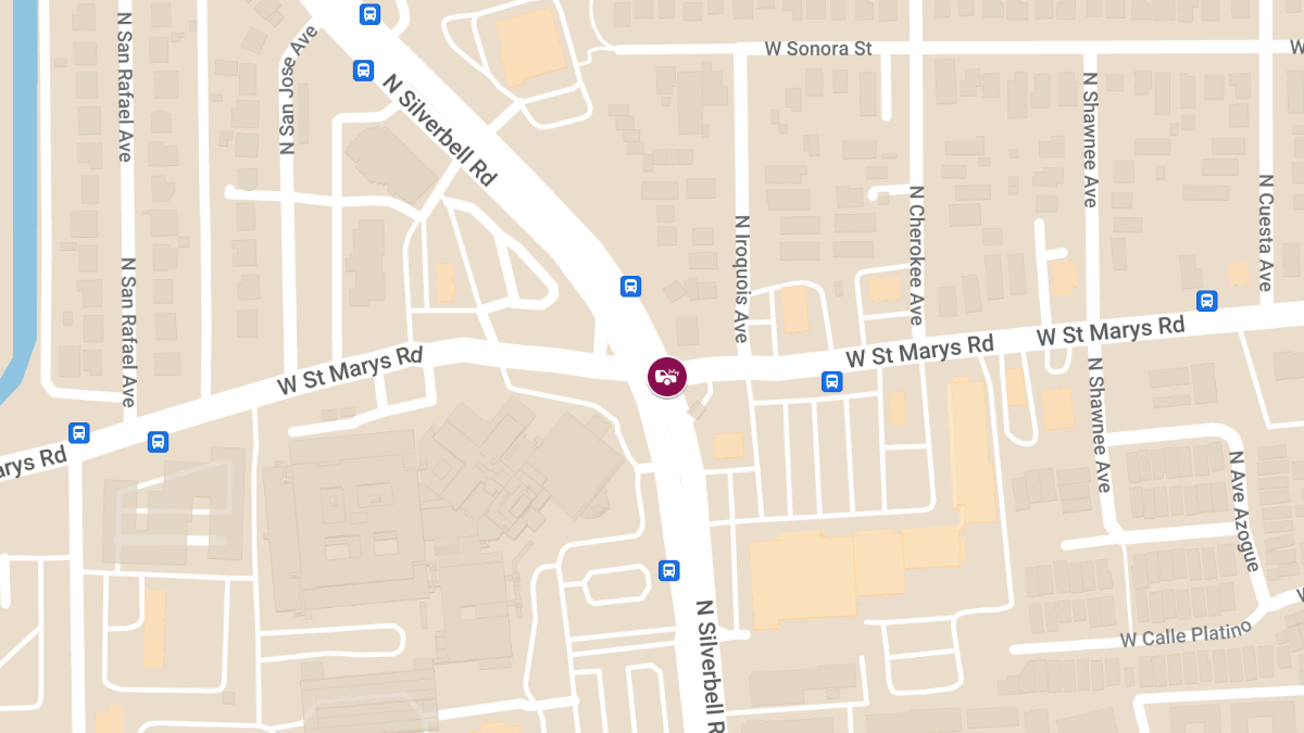 Accident with Injuries at Silverbell Rd & St Marys Rd