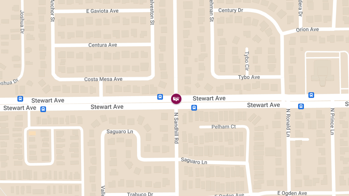 Accident with Injuries at Stewart Ave & N Sandhill Rd
