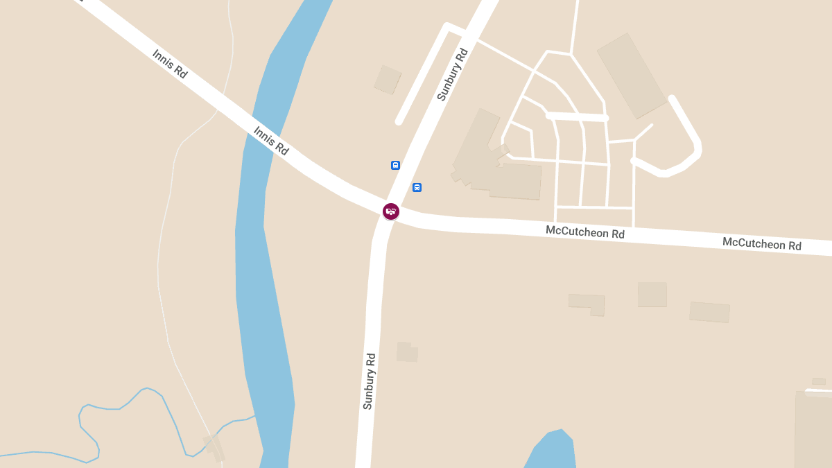 Accident with Injuries at Sunbury Rd & McCutcheon Rd